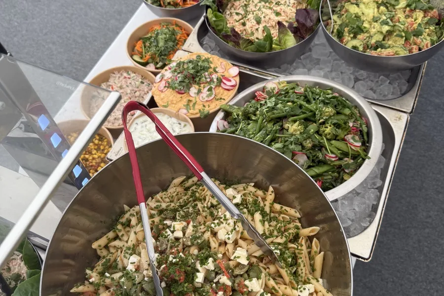 Salad bar spread — Funky Fridays event